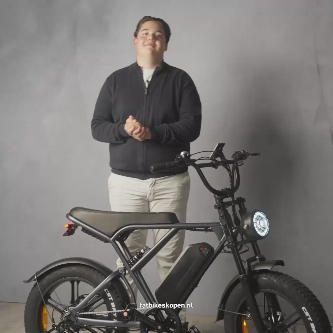 Ouxi H9 - Fatbike - Spacegrijs