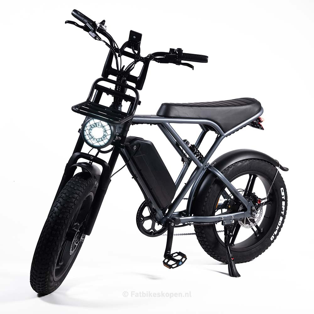 Ouxi H9 - Fatbike - Met Voorrekje - Spacegrijs